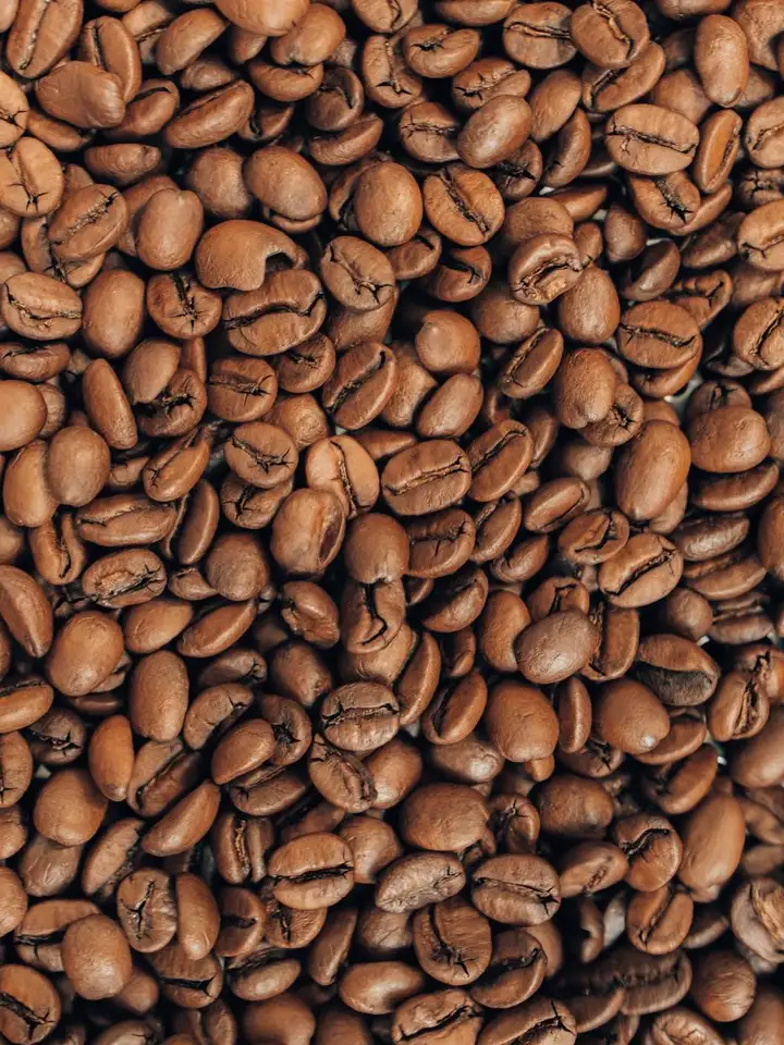 Kaffeebohnen, hell geröstet