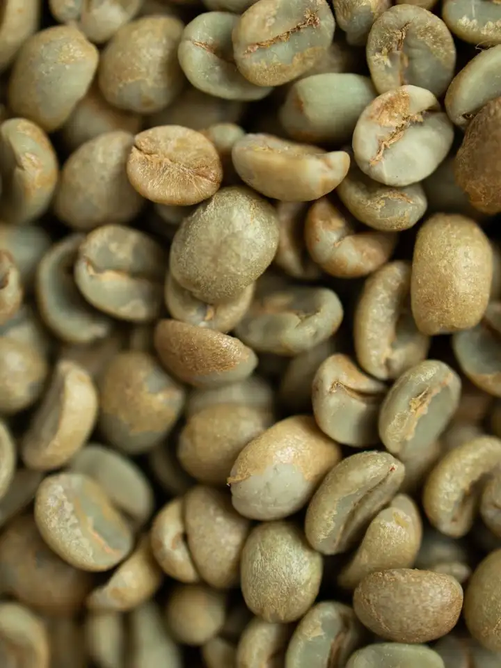 Kaffeebohnen, rohkaffee geröstet